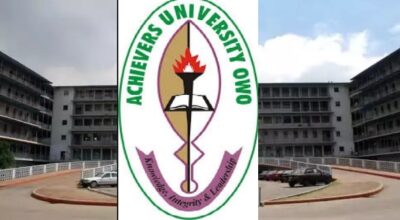 Achievers University Owo (AUO) Screening Form for 2021/2022 Session