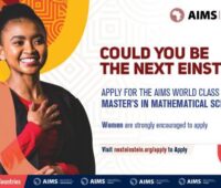 AIMS Master’s in Mathematical Sciences Degree Application 2022