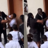 A female law student’s braid forcefully cut by RSU lecturers