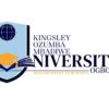 Kingsley Ozumba Mbadiwe University Post UTME Form 2022/2023